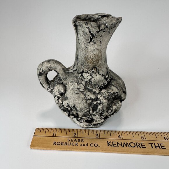 Stan Langtwait Mt St Helen’s Volcanic Ash Sculpted‎ Pottery Brutalist VTG Signed - Picture 5 of 10